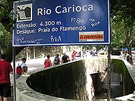 Der Rio Carioca in Beton gezwngt
